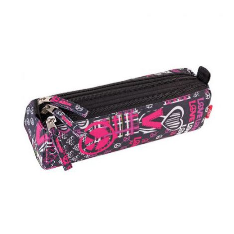 Piórnik tuba Easy Spokey 22x6x8cm, 3 zamki